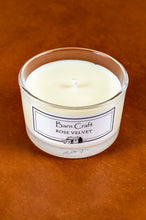 Load image into Gallery viewer, Rose Velvet scented soy wax candle