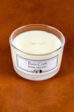 Load image into Gallery viewer, Rose Velvet scented soy wax candle
